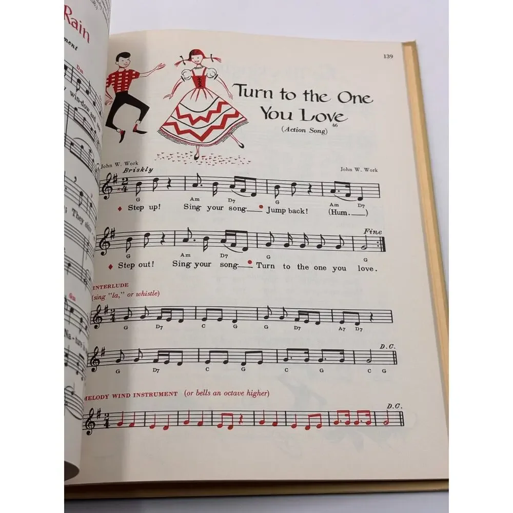 Music Across Our Country Together We Sing Series 1956 Hardcover School Book EX